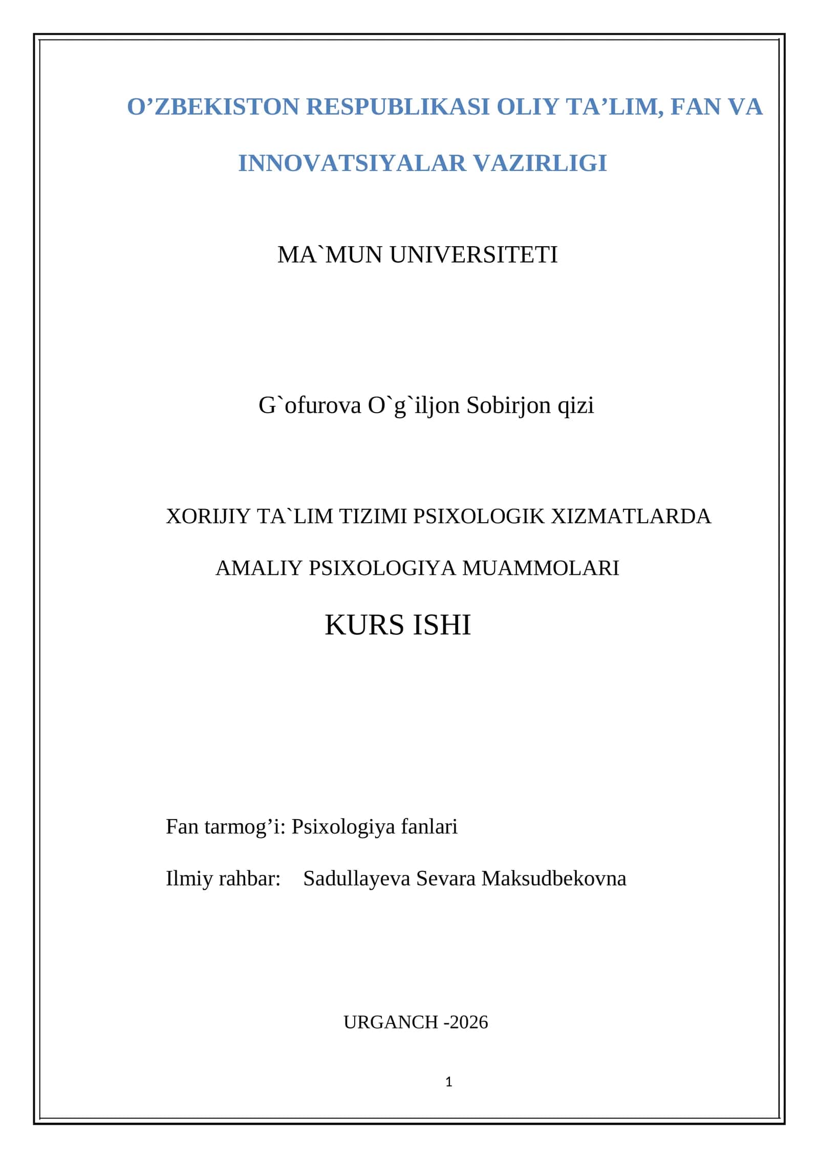 AMALIY PSIXOLOGIYA MUAMMOLARI 1