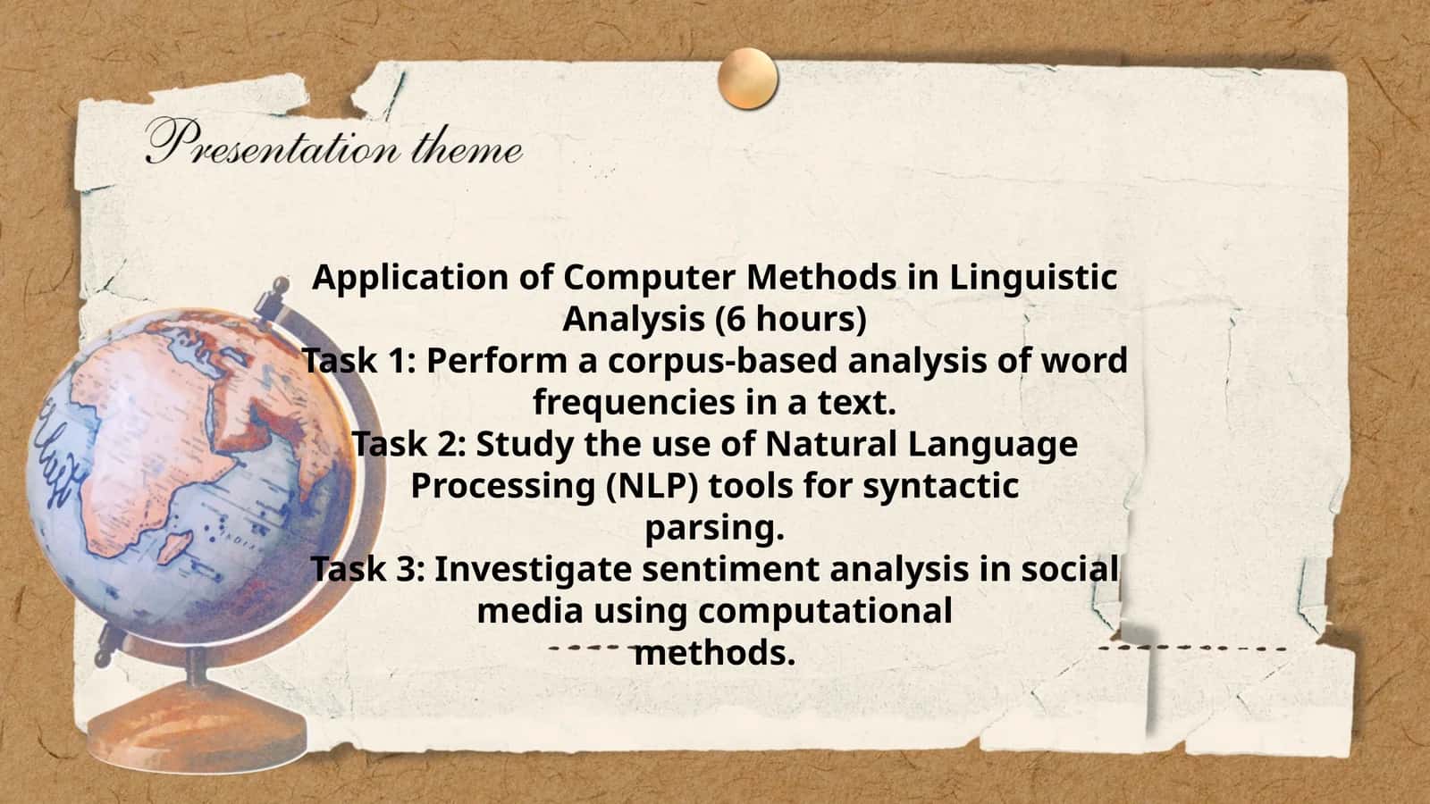 Application of Computer Methods in Linguistic Analysis 1