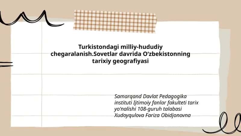 Turkistondagi milliy-hududiy chegaralanish 1