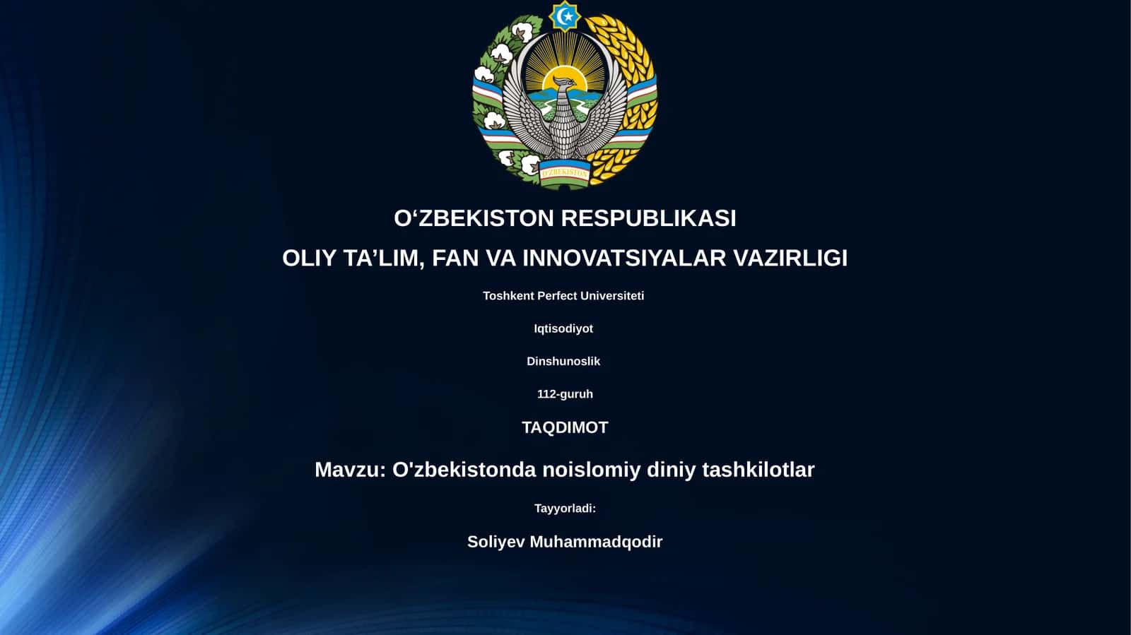 O'zbekistonda noislomiy diniy tashkilotlar 1