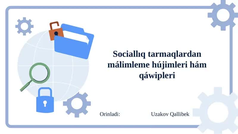 Sociallıq tarmaqlardan málimleme hújimleri hám qáwipleri 1