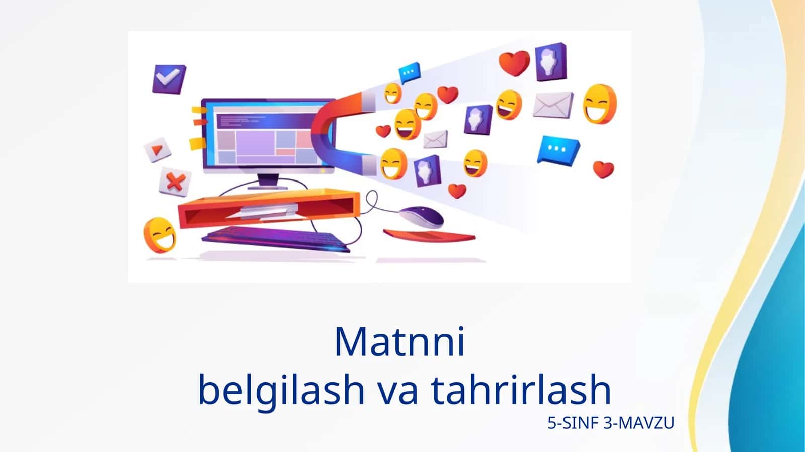 WORD DA MATNNI TAHRIRLASH 1