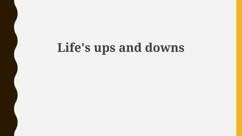 Riding the Rollercoaster: An Introduction to Life's Ups and Downs 1