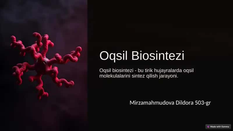 Oqsil Biosintezi 1