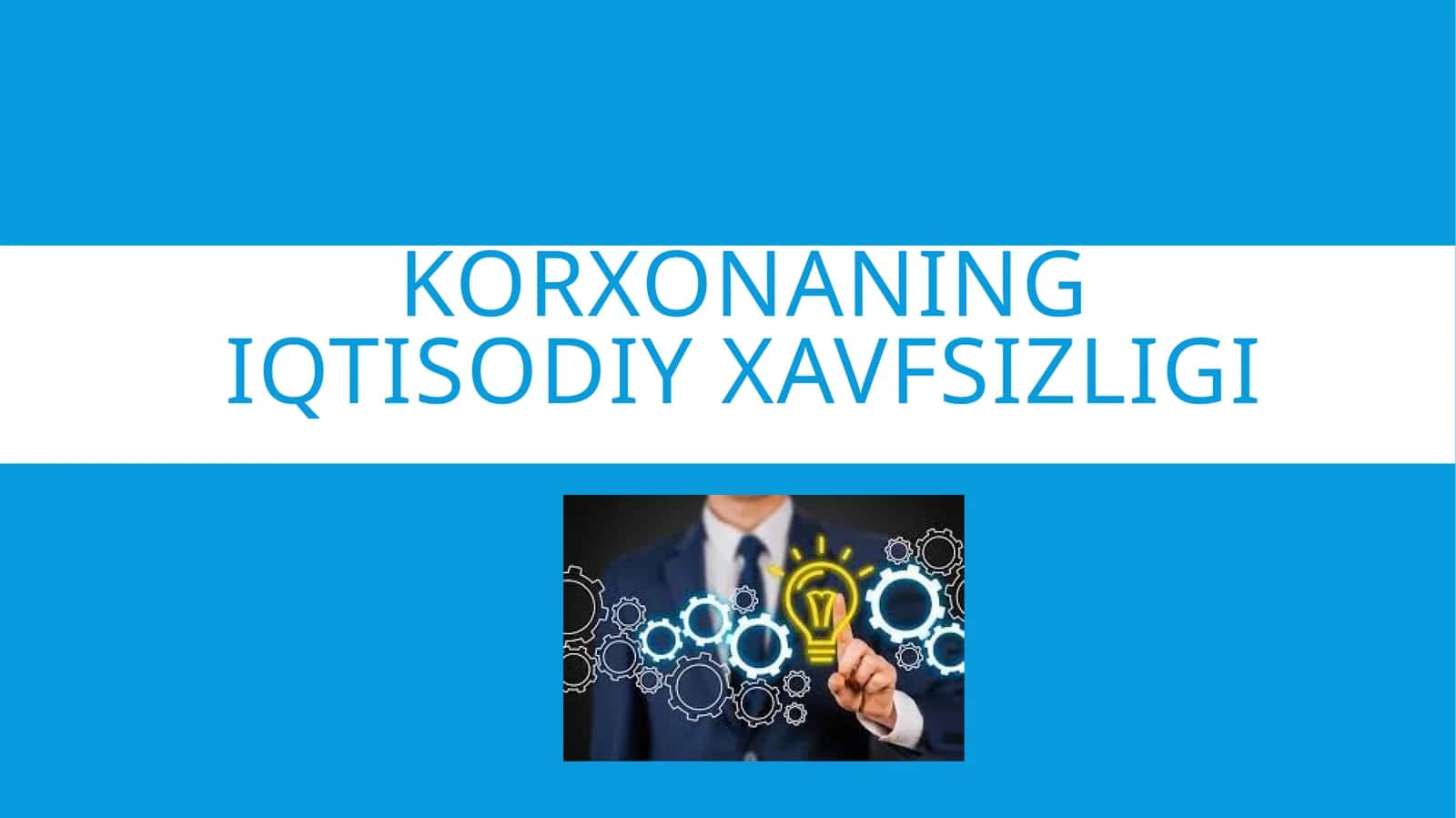 Korxonaning iqtisodiy xavfsizligi 1