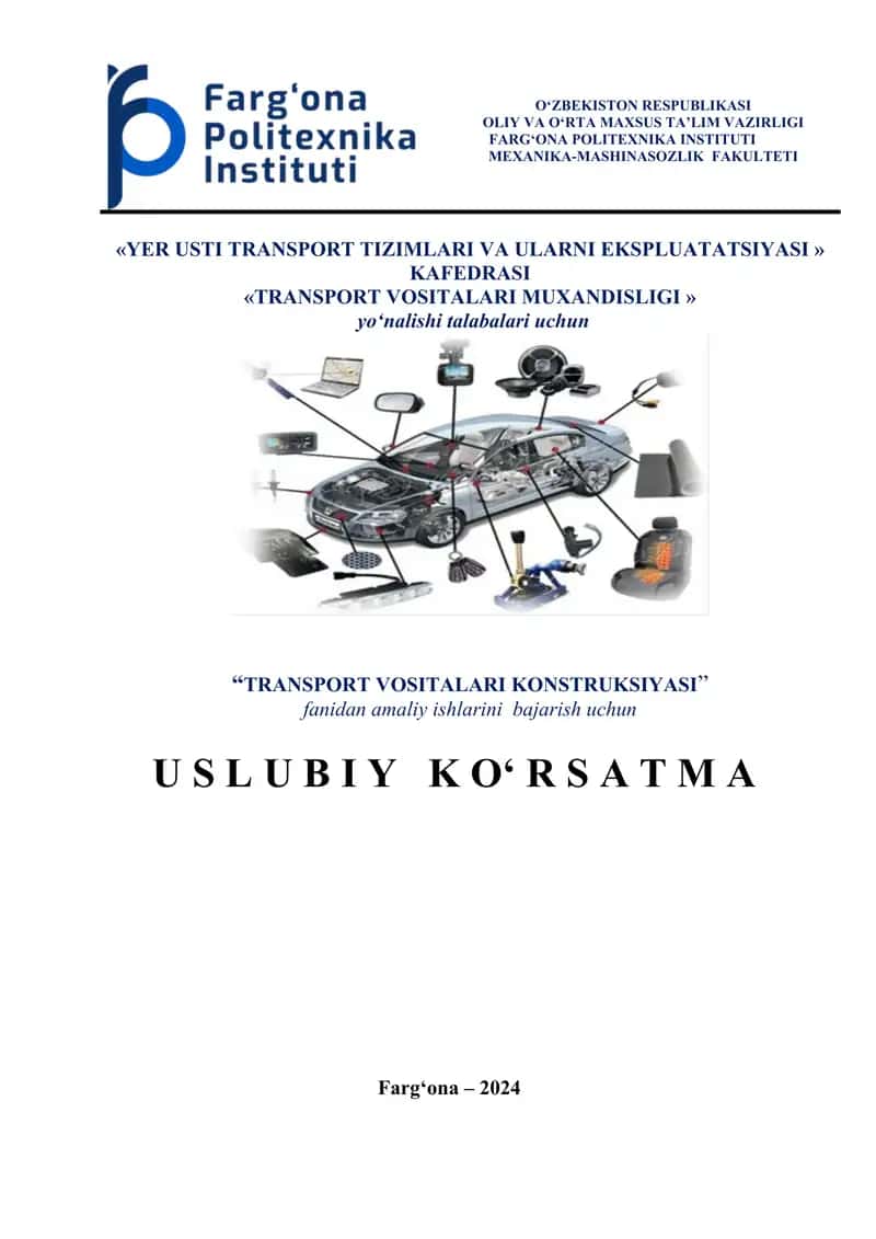 TRANSPORT VOSITALARI KONSTRUKSIYASI 1