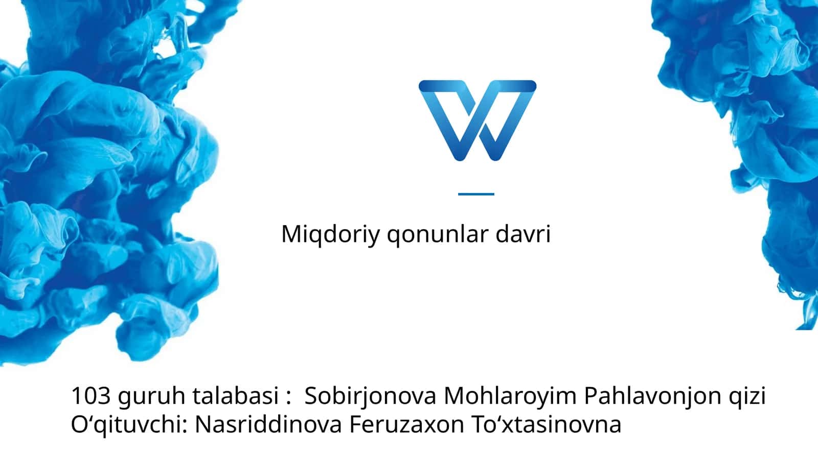 Umumiy kimyo asoslari 1