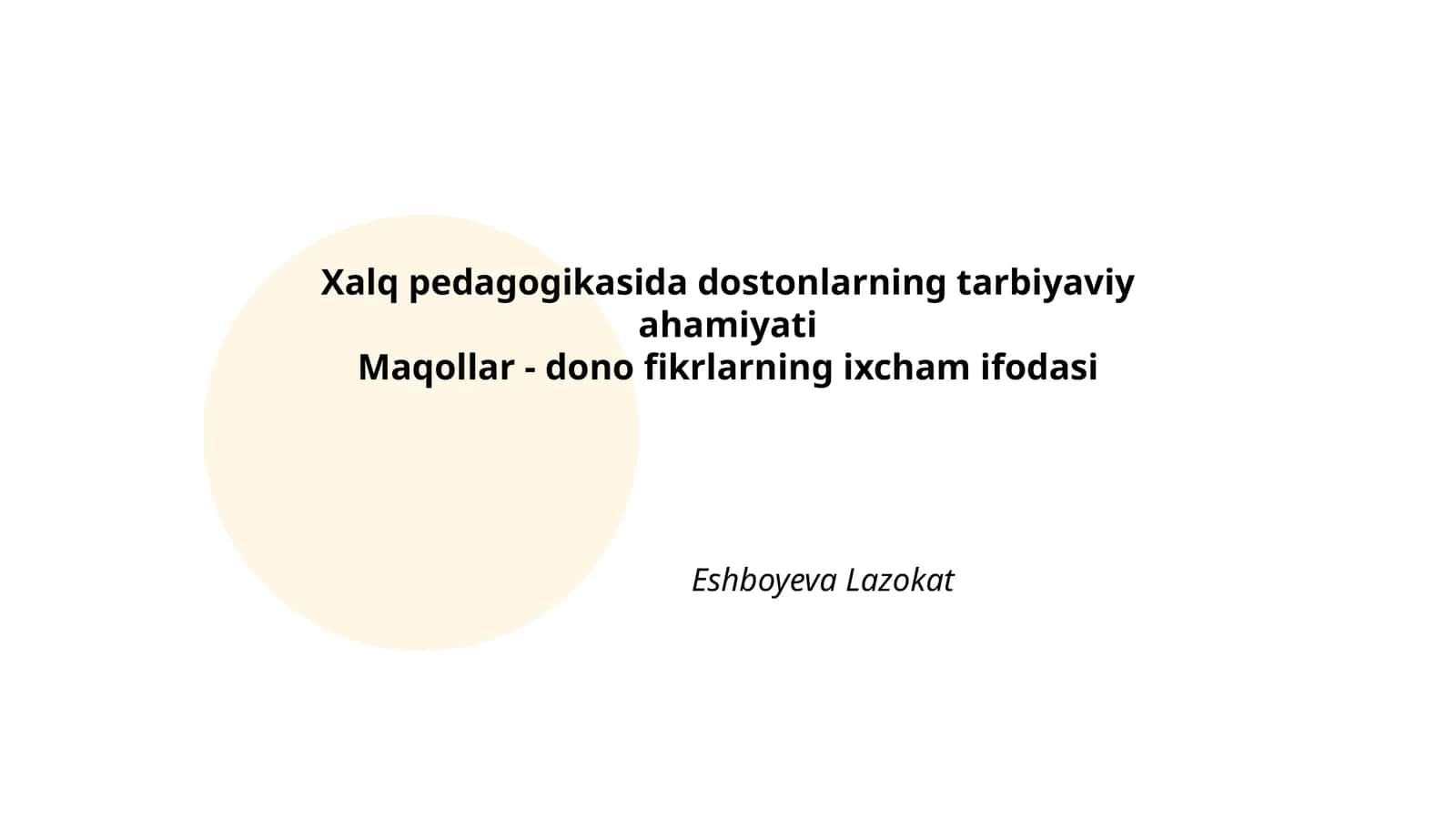 Xalq pedagogikasida dostonlarning tarbiyaviy ahamiyati 1