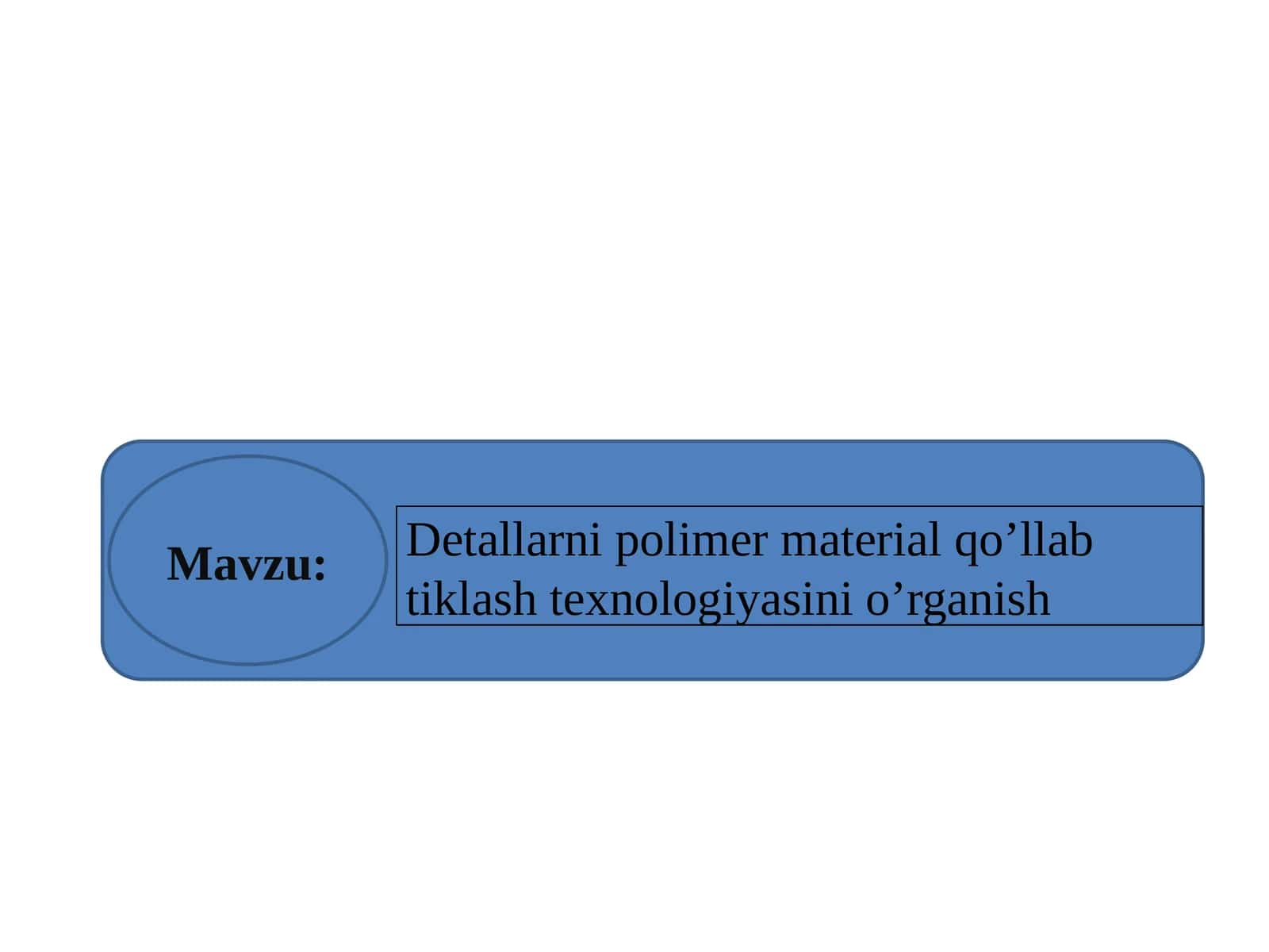 Detallarni polimer material qo'llab tiklash texnologiyasini o'rganish 1