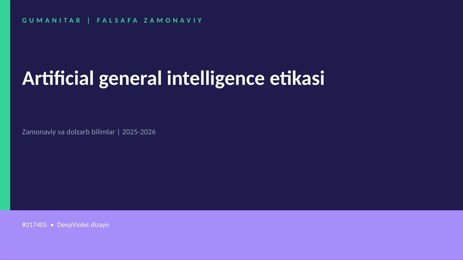 Artificial general intelligence etikasi 1