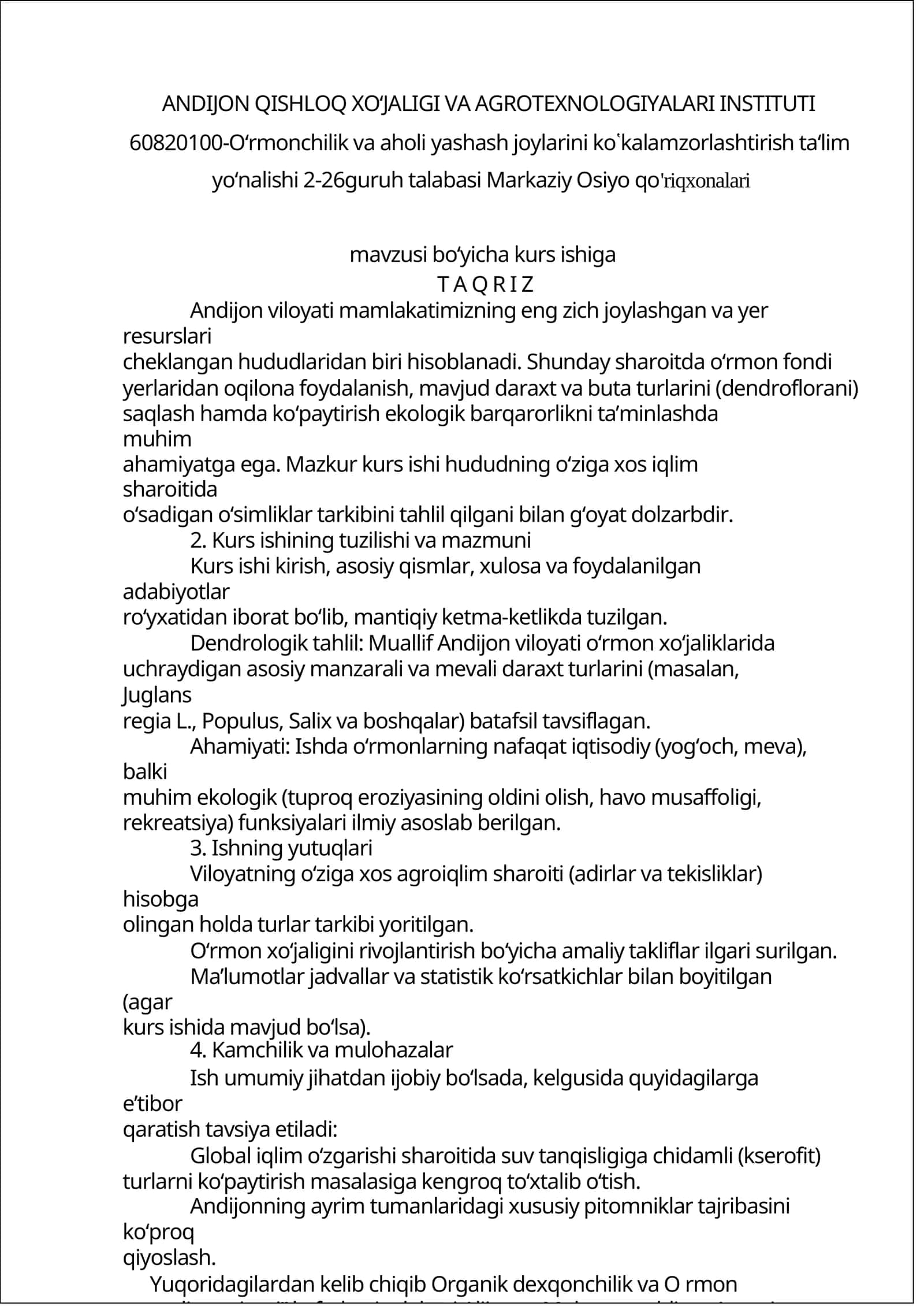 Markaziy Osiyo qo'riqxonalari 1