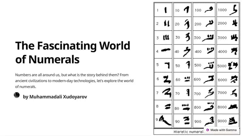 The Fascinating World of Numerals 1
