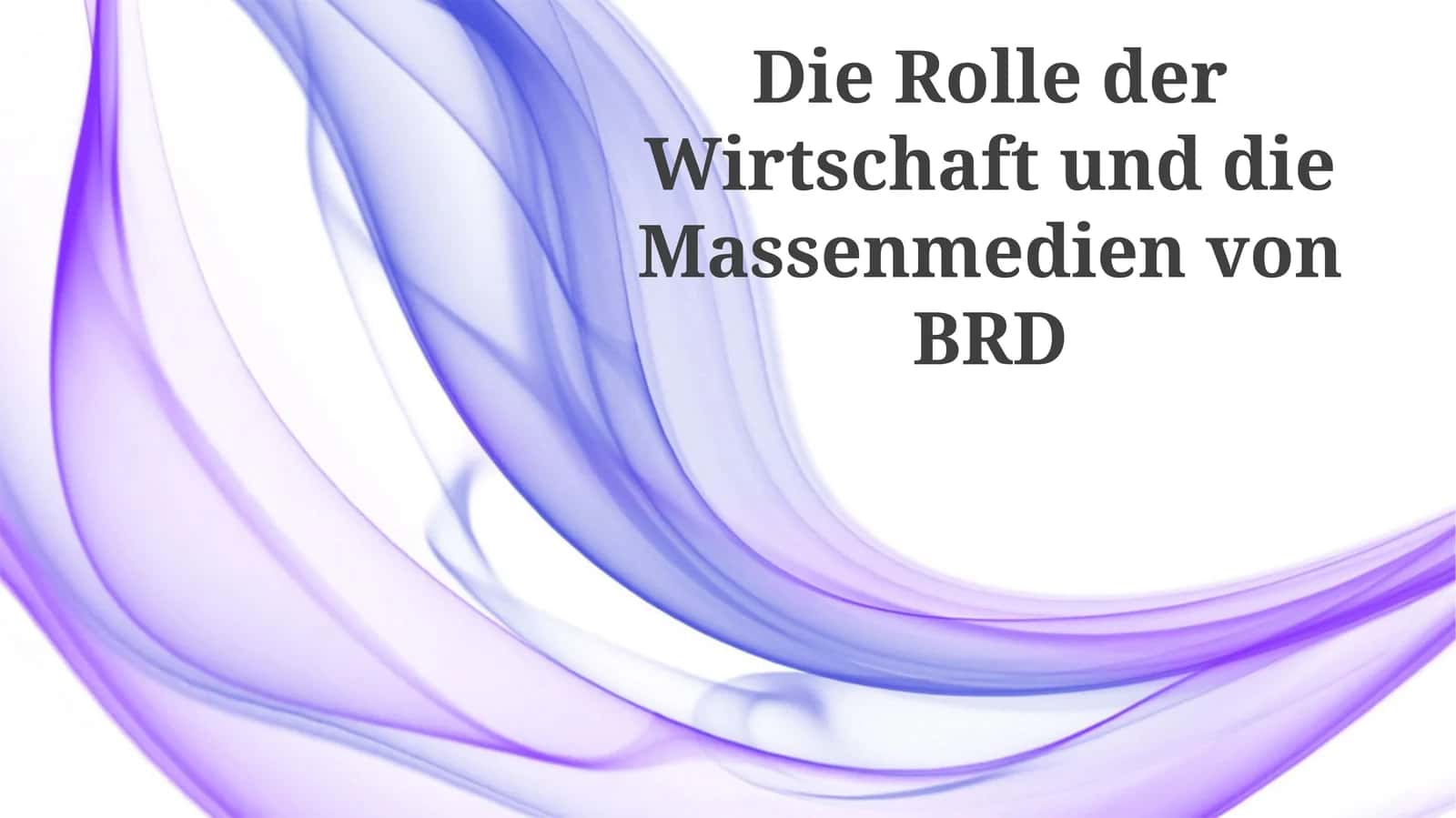 Die Rolle der Gewerkschaften in der Wirtschafts- und Medienlandschaft 1