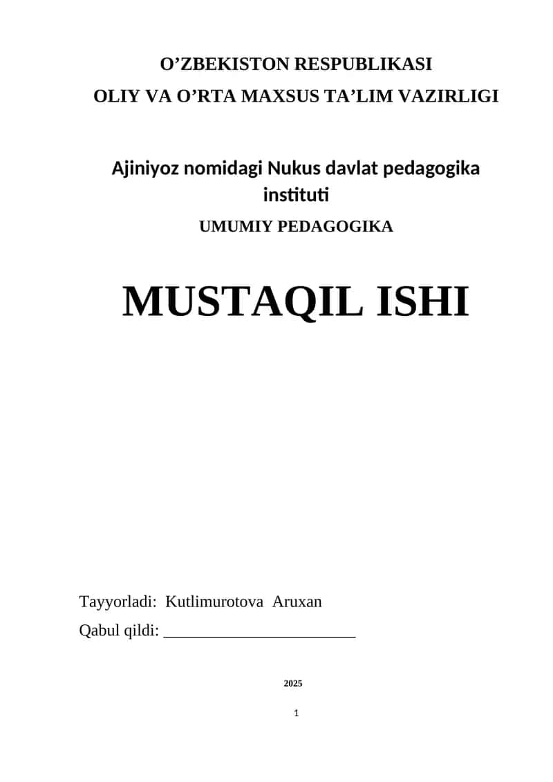 Vatanparvarlik tarbiyasi 1