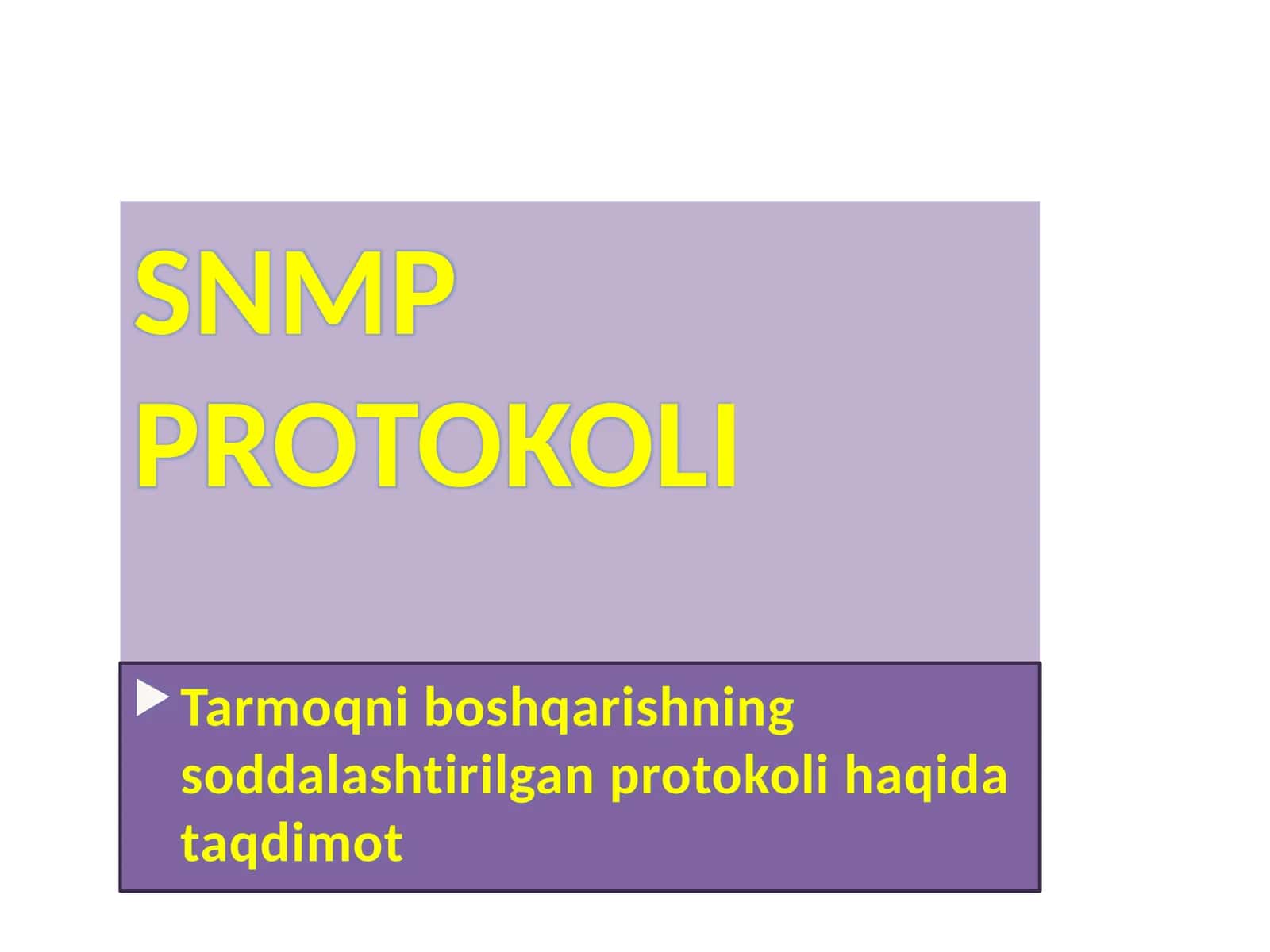 SNMP PROTOKOLI 1
