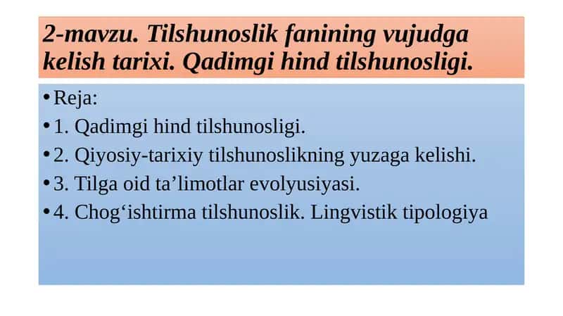 Qadimgi hind tilshunosligi 1