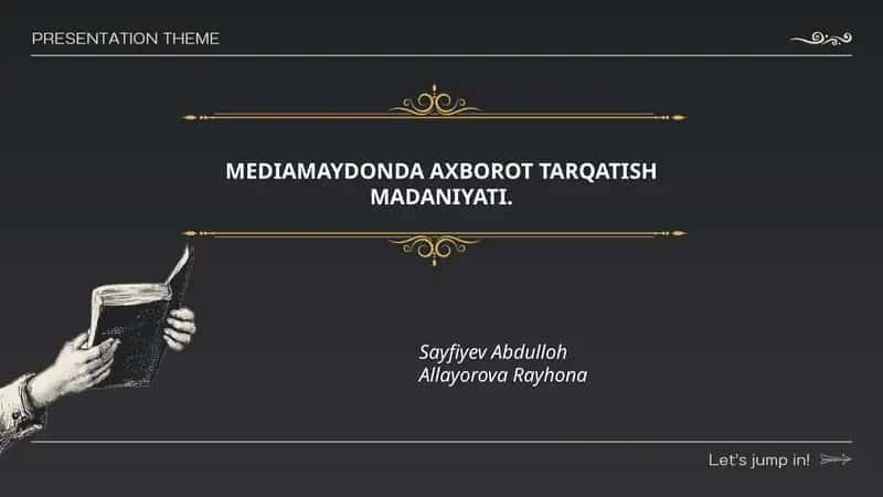 MEDIAMAYDONDA AXBOROT TARQATISH MADANIYATI 1