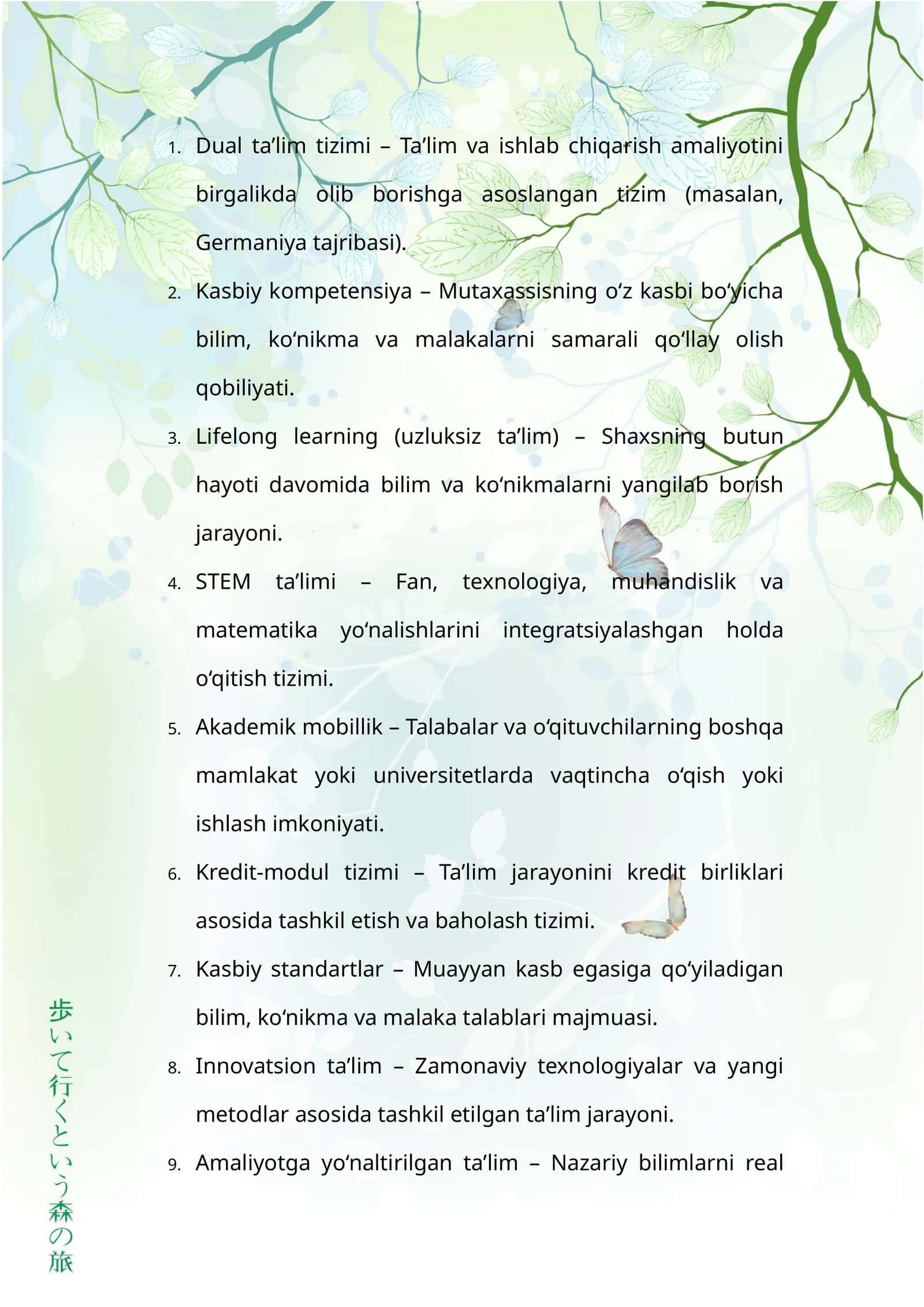 Amaliyotga yo'naltirilgan ta'lim 1