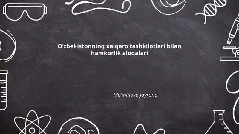 Oʻzbekiston va BMT: rivojlanish hamkorligi va barqaror rivojlanish maqsadlari 1
