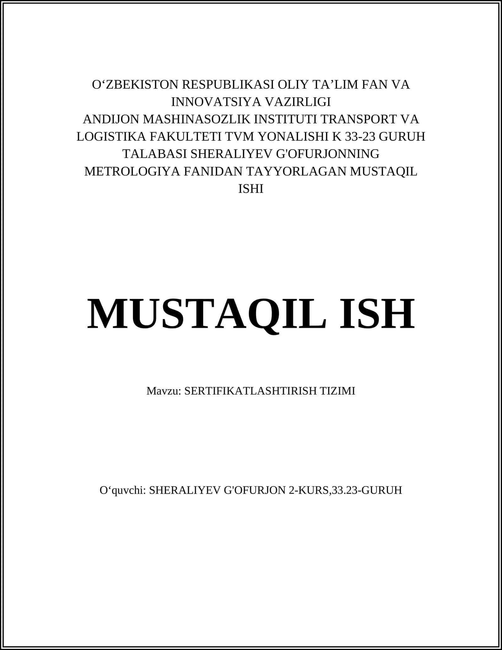 SERTIFIKATLASHTIRISH TIZIMI 1