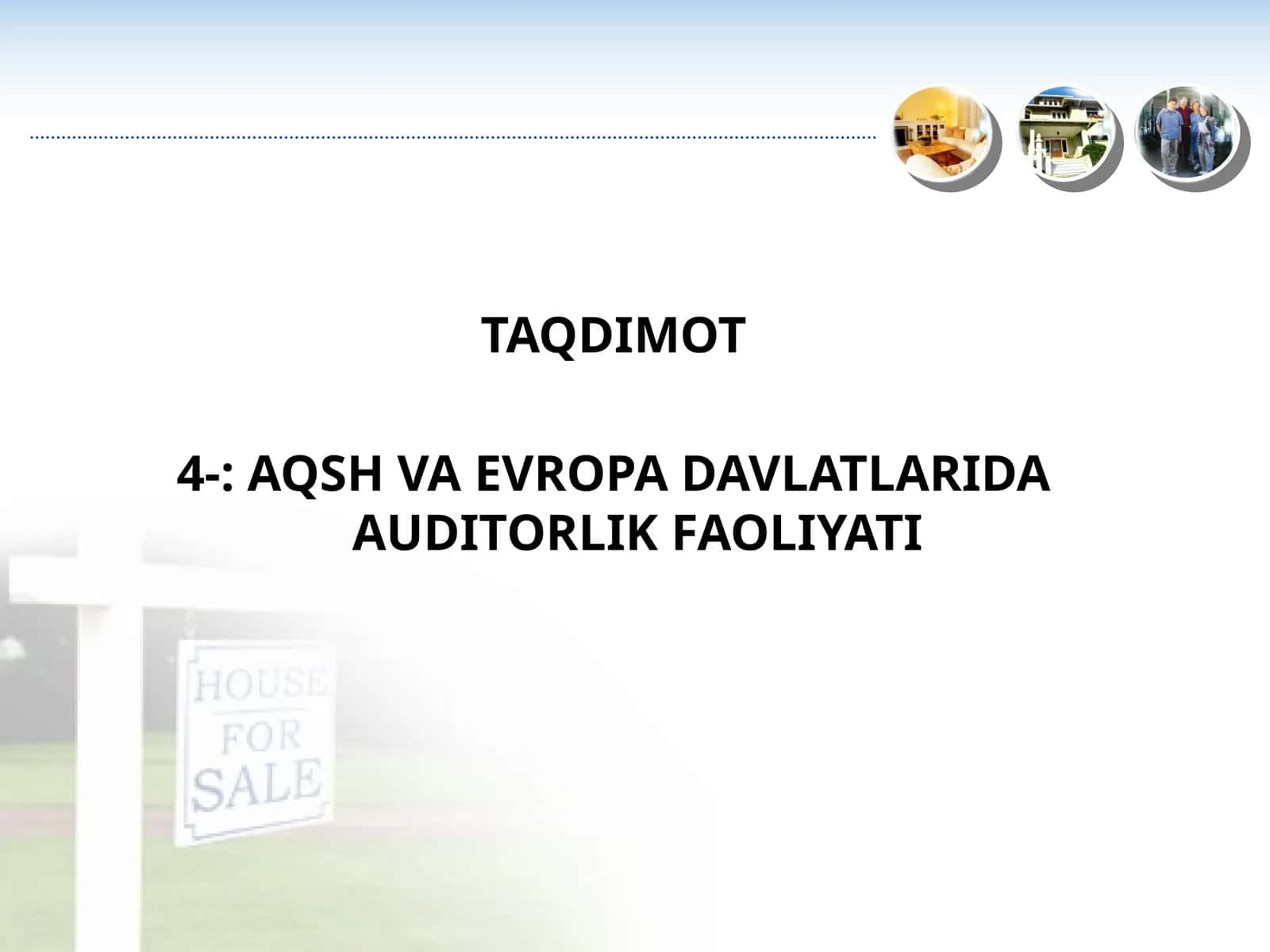 AQSH VA EVROPA DAVLATLARIDA AUDITORLIK FAOLIYATI 1