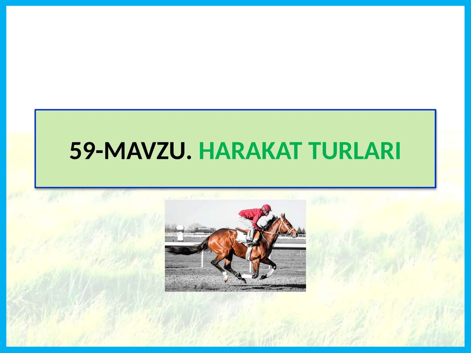 HARAKAT TURLARI 1
