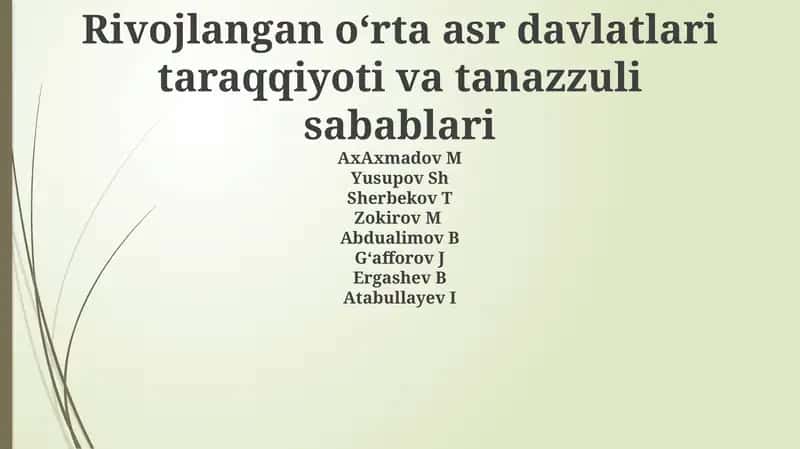 Rivojlanish omillari 1