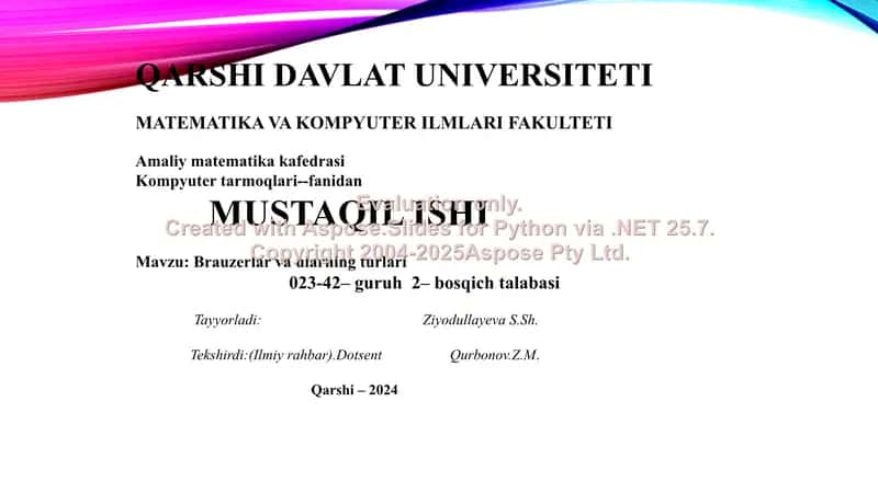 Brauzerlar va ularning turlari 1