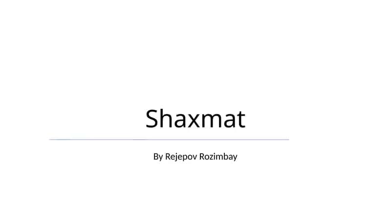 Shaxmat 1