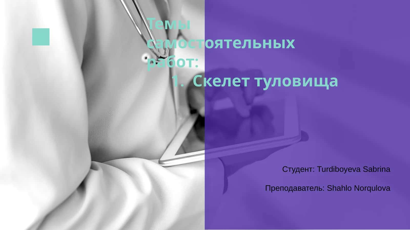 Скелет туловища 1