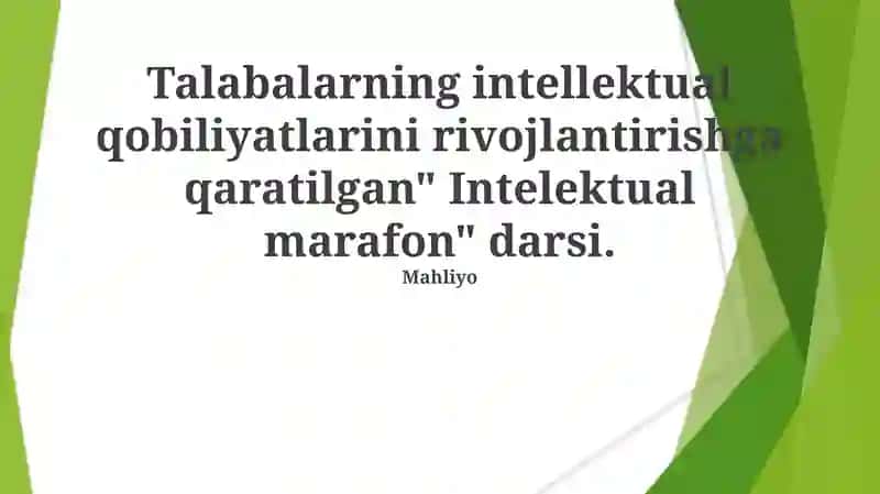 Intellektual Maraton