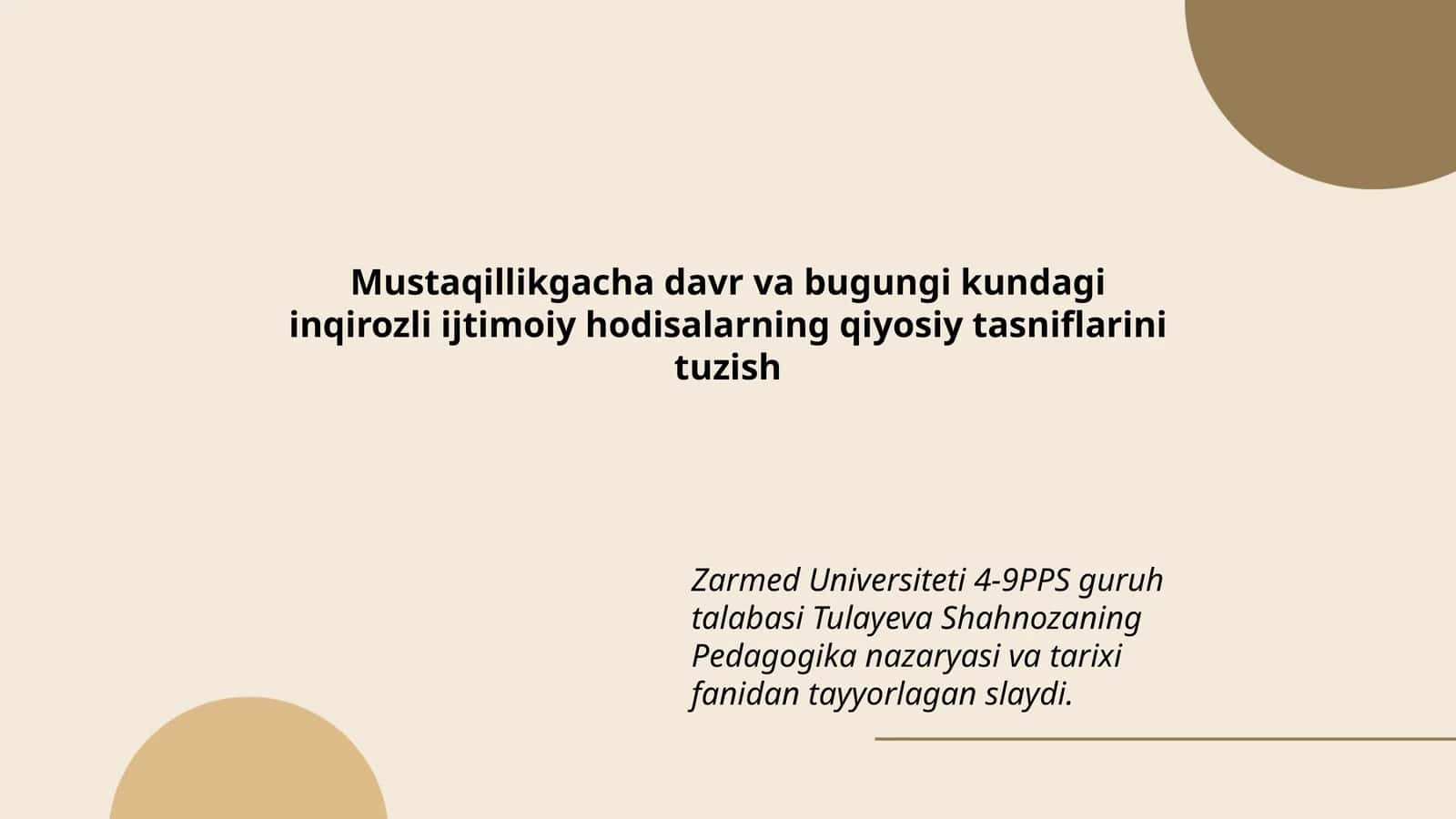Pedagogika nazaryasi va tarixi 1