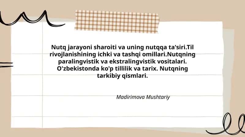Nutqning Tarkibiy Qismlari 1