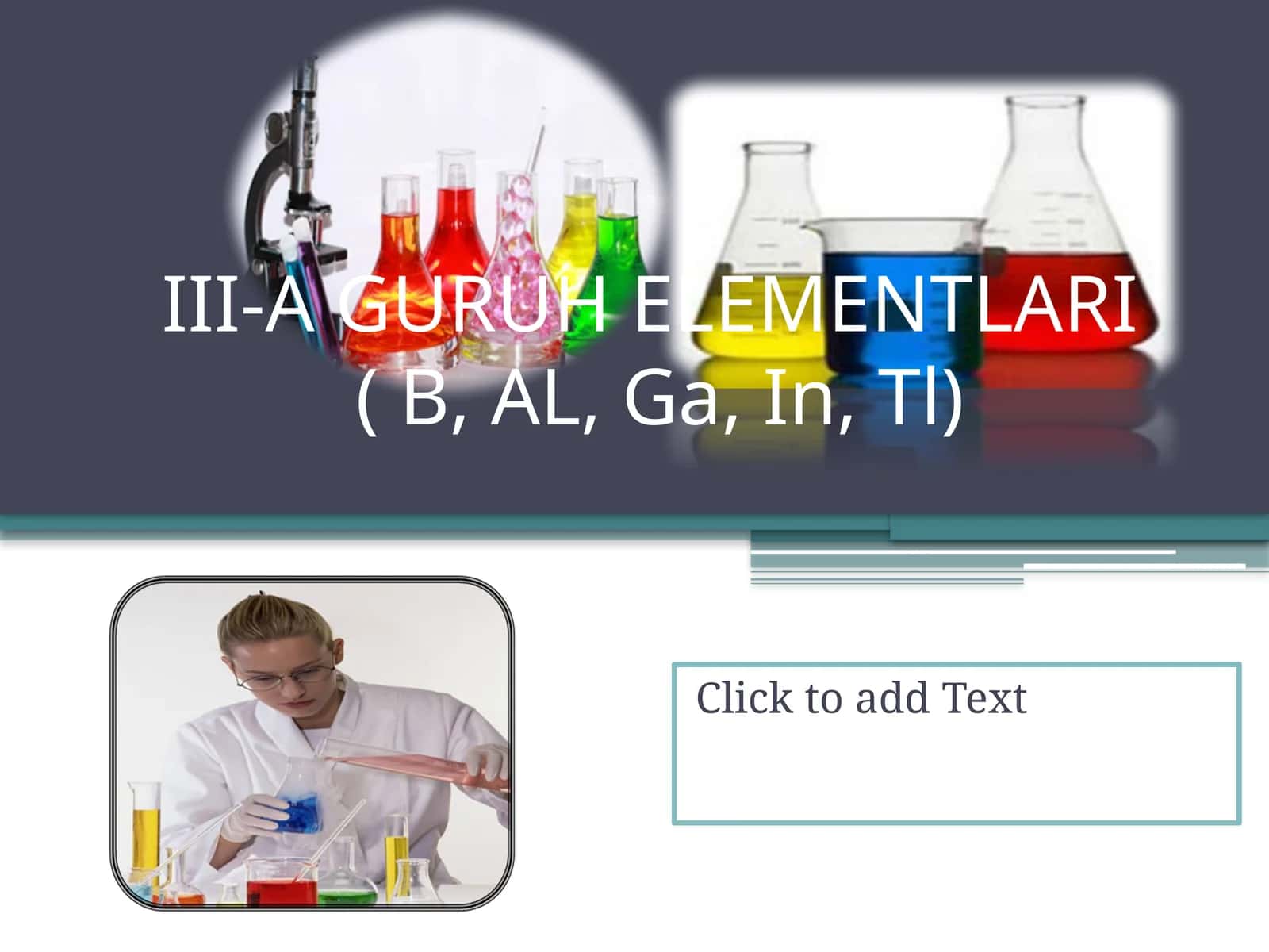 III-A GURUH ELEMENTLARI  ( B, AL, Ga, In, Tl) 1