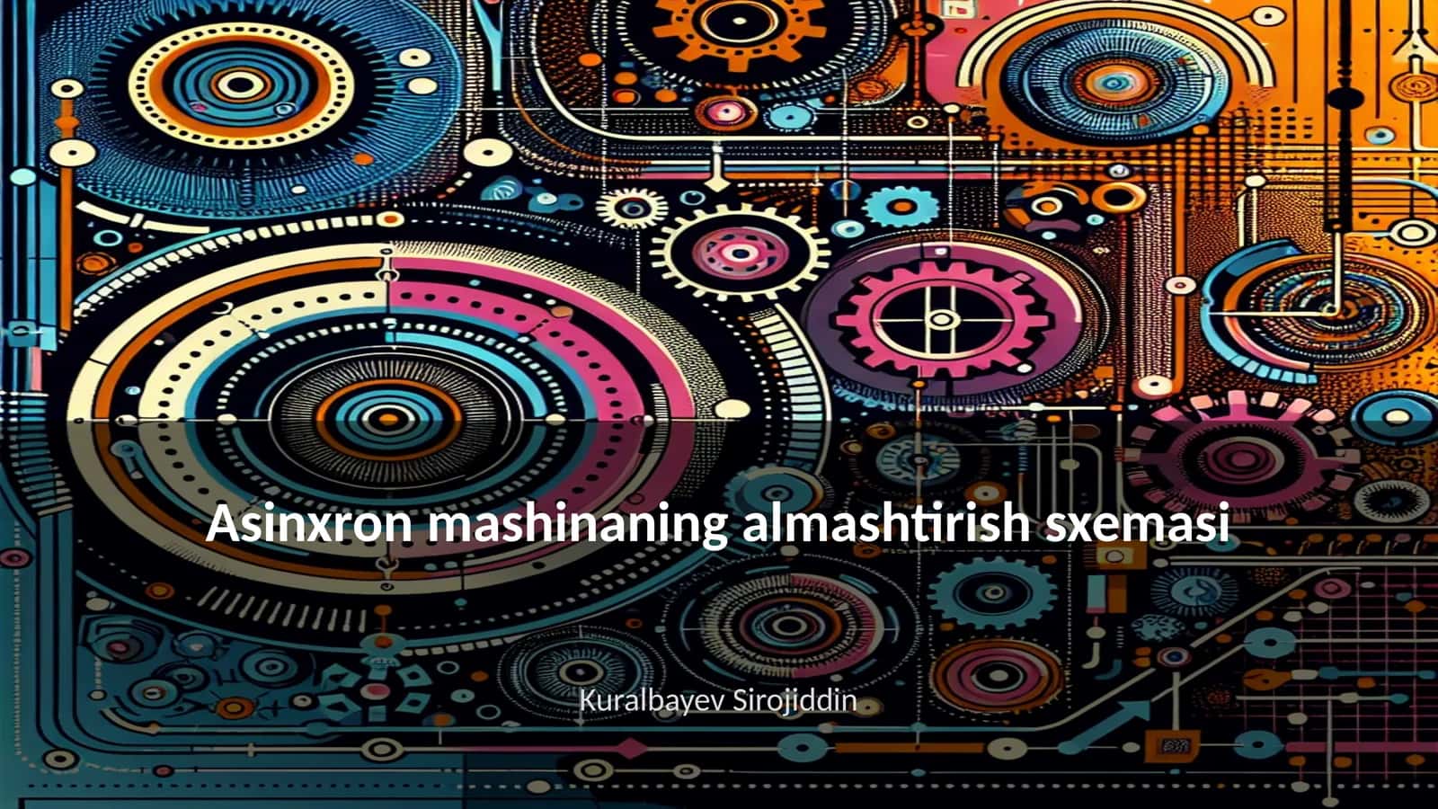 Asinxron mashinaning almashtirish sxemasi 1