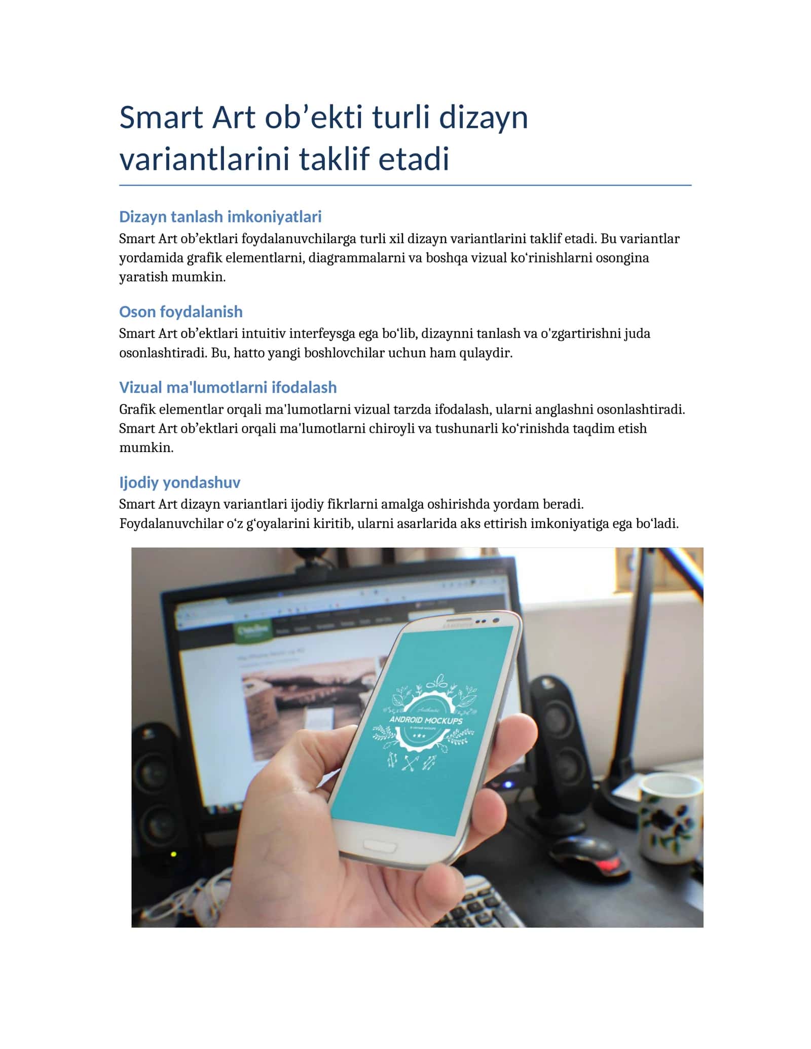 Smart Art obʼektlari 1