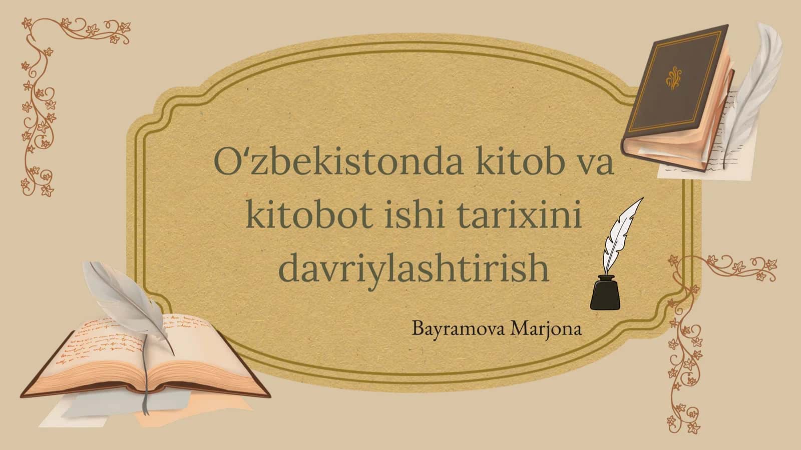 Oʻzbekistonda kitob va kitobot ishini davriylashtirish 1