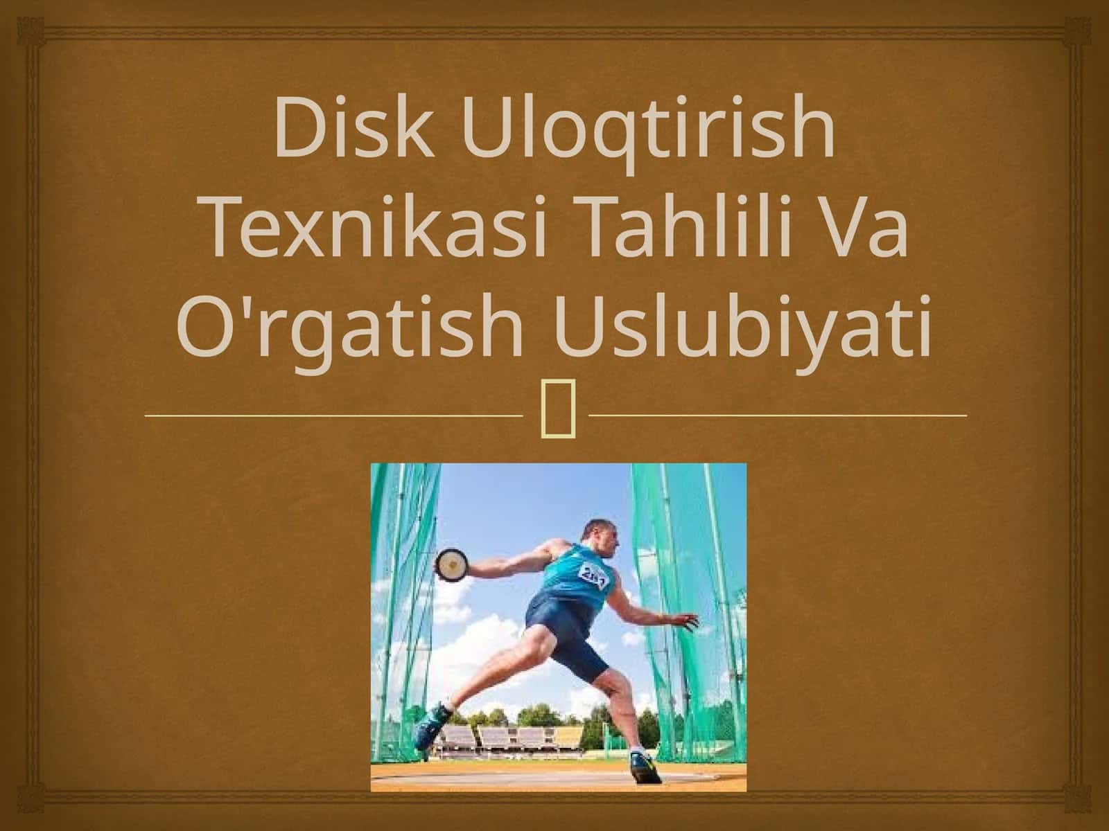 Disk uloqtirish texnikasi tahlili va o'rgatish uslubiyati 1