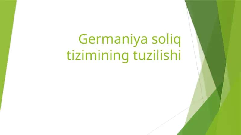 Germansoliqtizimining tuzilishi 1