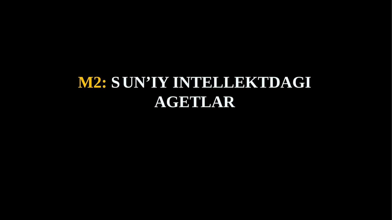 SUN’IY INTELLEKTDAGI AGETLAR 1