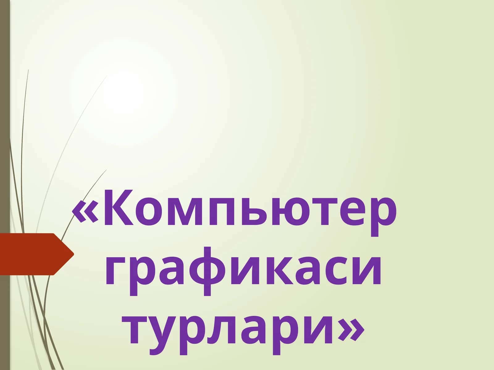 Компьютерграфикаситурлари 1
