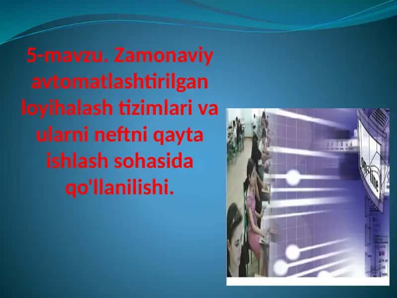 Texnik tizimlarda axborot texnologiyalari 1