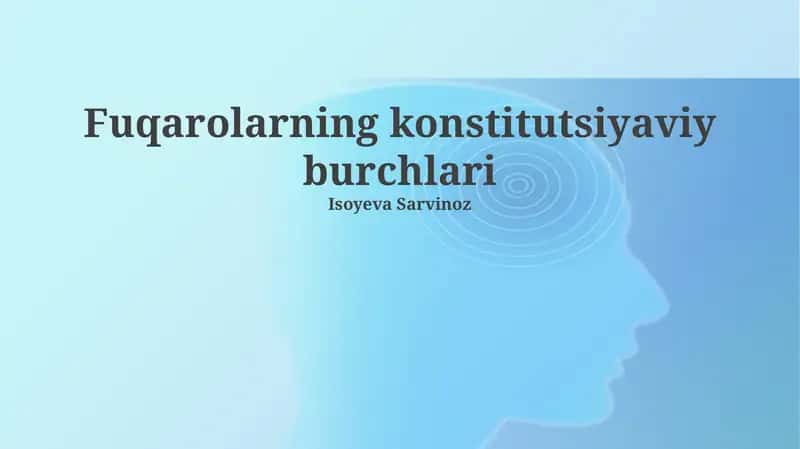 Fuqarolarning konstitutsiyaviy burchlari 1