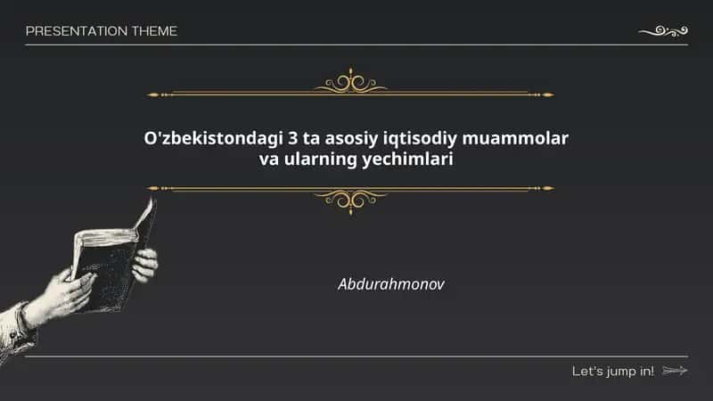 O'zbekistondagi 3 ta asosiy iqtisodiy muammolar va ularning yechimlari 1