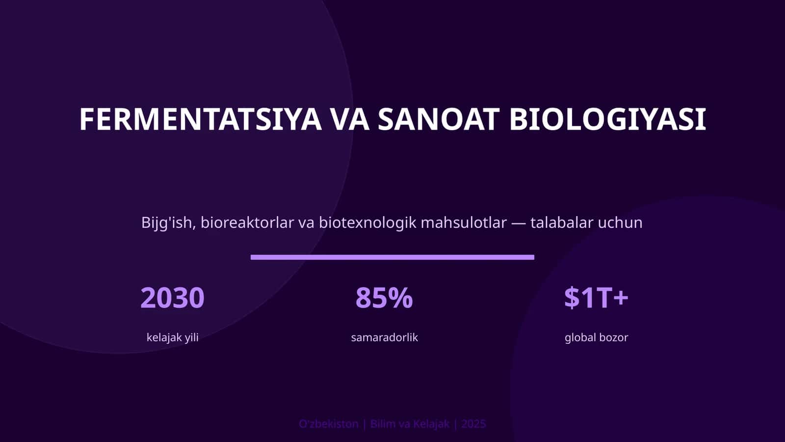 Fermentatsiya va Sanoat Biologiyasi 1