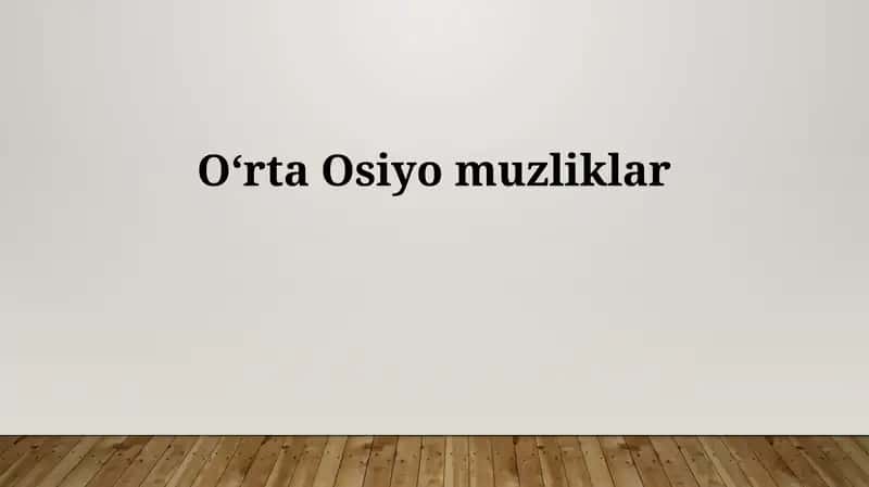 Markaziy Osiyo muzliklari 1