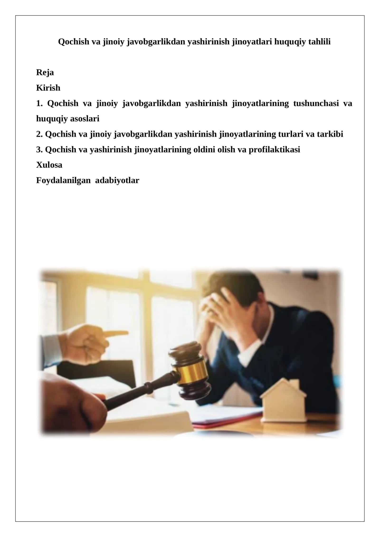 Qochish va jinoiy javobgarlikdan yashirinish jinoyatlari huquqiy tahlili 1
