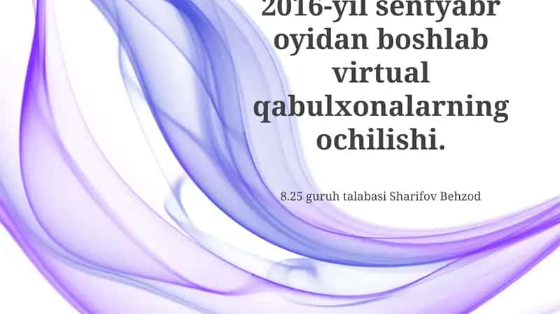 Virtual qabulxonalar 1