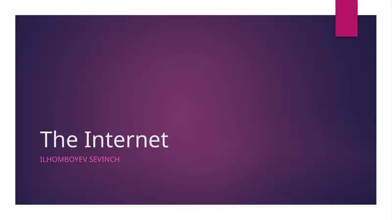 The Internet 1