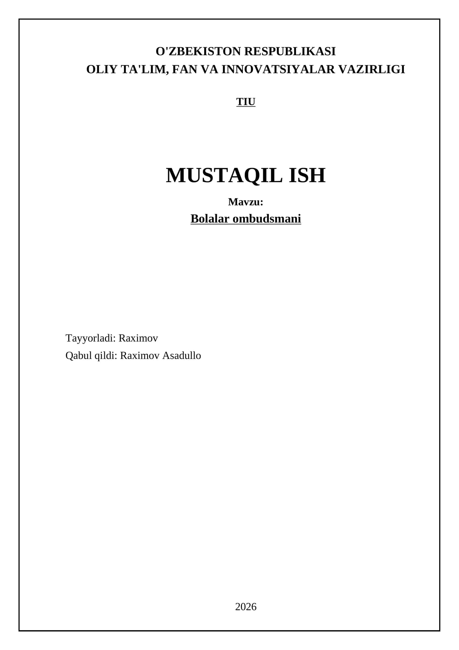 Bolalar ombudsmani 1